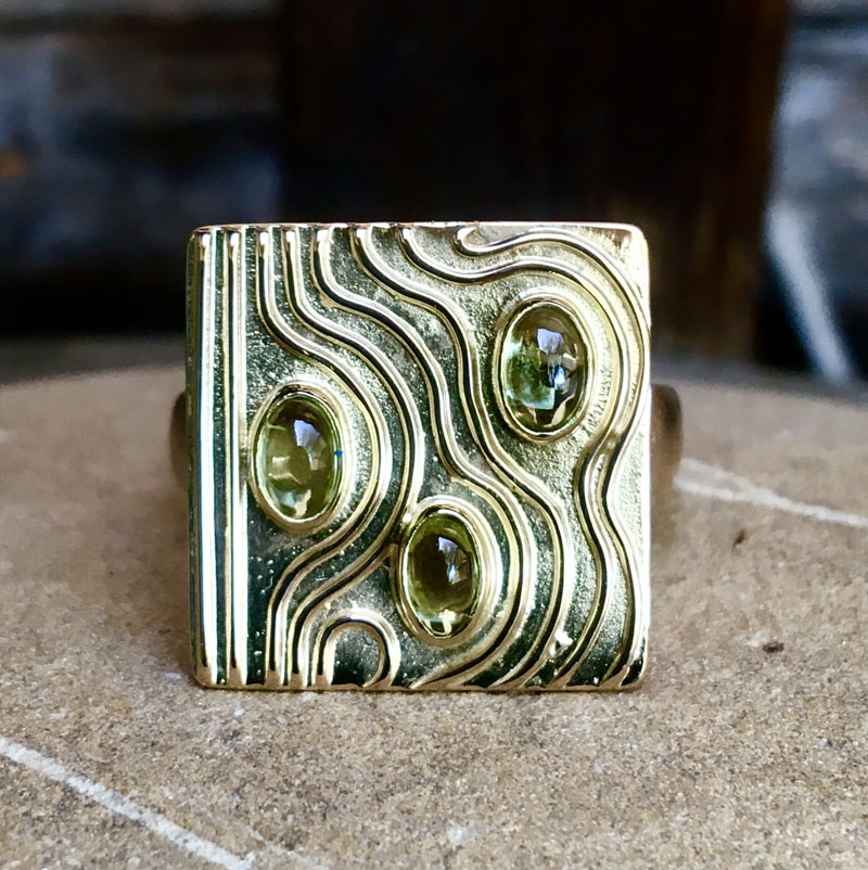 Ring Gold, Peridote, Gabriele Maynollo