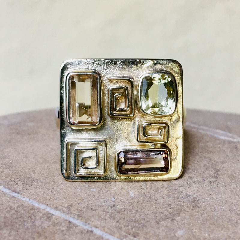 Ring Gold, Topase, Gabriele Maynollo